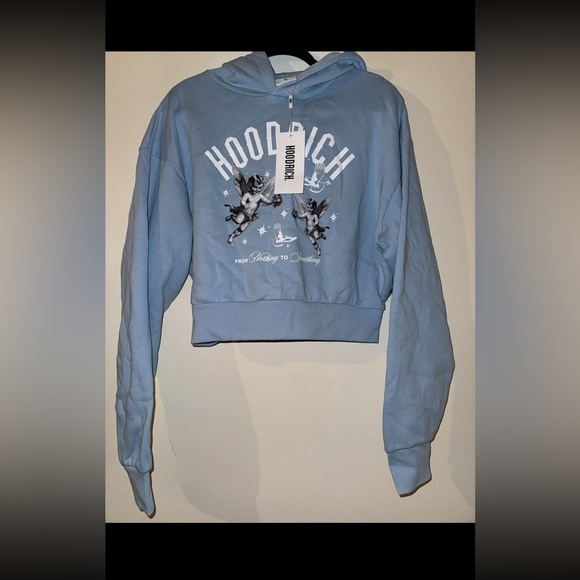 Hoodrich Women's Blue Graphic Hoodie Size Medium NWT - Picture 4 of 9